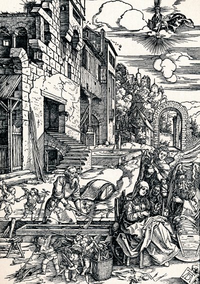 Zbytek během letu do Egypta, 1506 1906 od Albrecht Dürer
