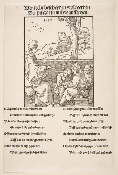 The Schoolmaster.n.d. od Albrecht Dürer