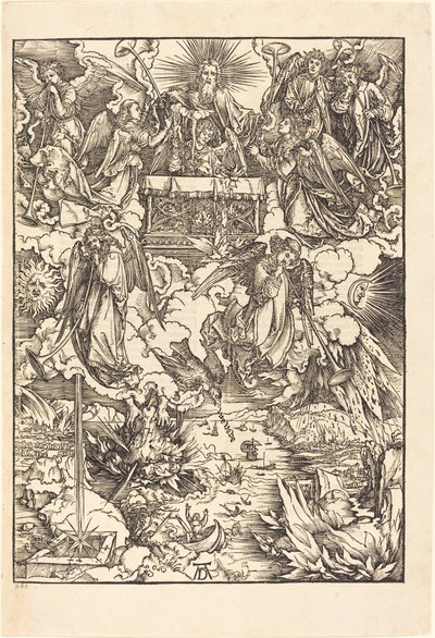 Sedm andělů s trubkami od Albrecht Dürer