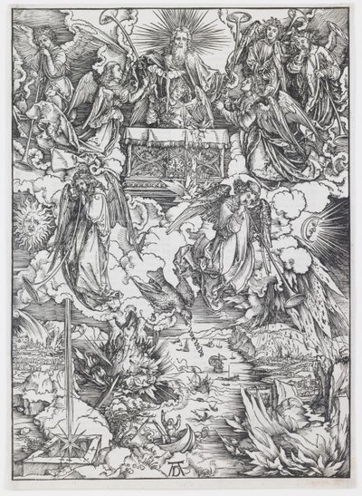 Sedm trubek, z „Apokalypsy“ od Albrecht Dürer