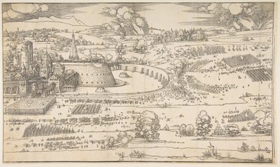 Obléhání pevnosti.n.d. od Albrecht Dürer