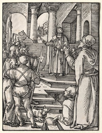 Malé utrpení: Kristus před Pilátem, c. 1509-1511. od Albrecht Dürer