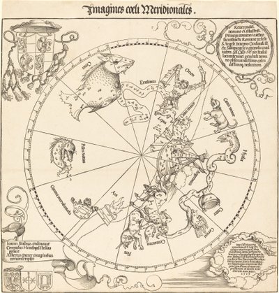 Jižní nebeská polokoule od Albrecht Dürer