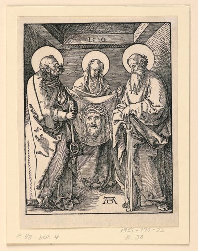 The Sudarium (Saints Veronica, Peter, and Paul), from The Little Passion Series   1261421   cs       czech Successfully Translated  Original: Paris, the Quai St Michel, c.1888 (oil on canvas) Translat: Paris, the Quai St Michel, c.1888 (oil on canvas) 1408 od Albrecht Dürer