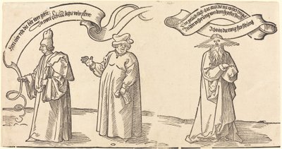 Učitel, duchovní a Prozřetelnost od Albrecht Dürer