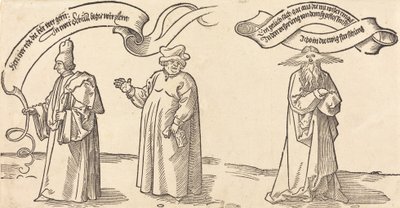 Učitel, duchovní a Prozřetelnost, pravděpodobně 1526. od Albrecht Dürer