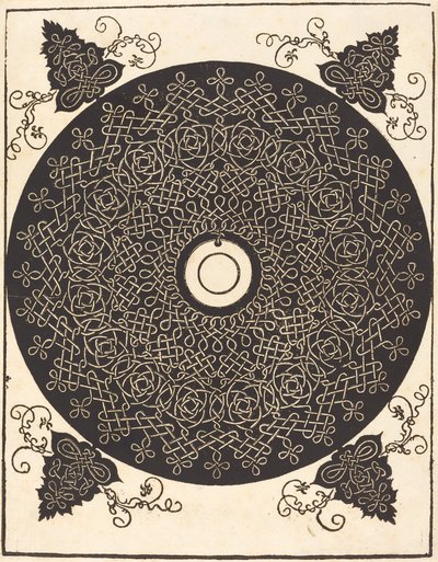 Třetí uzel (s černým kruhem na bílém medailonu) od Albrecht Dürer