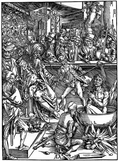 Mučení svatého Jana Evangelisty, 1498, 1936 od Albrecht Dürer