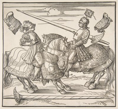 Turnaj na koni, ca. 151718. od Albrecht Dürer