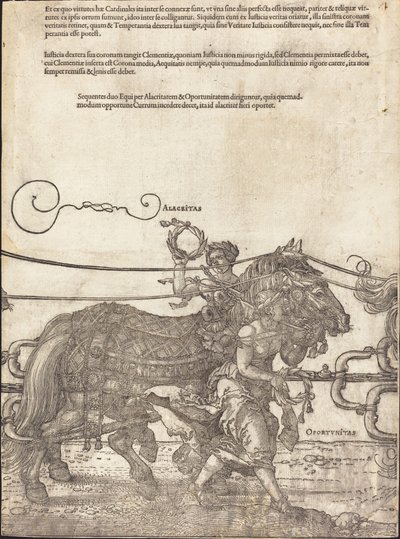 Triumfální vůz Maxmiliána I. Velký triumfální vůz [4. deska z 8], 1523 latinské vyd. od Albrecht Dürer