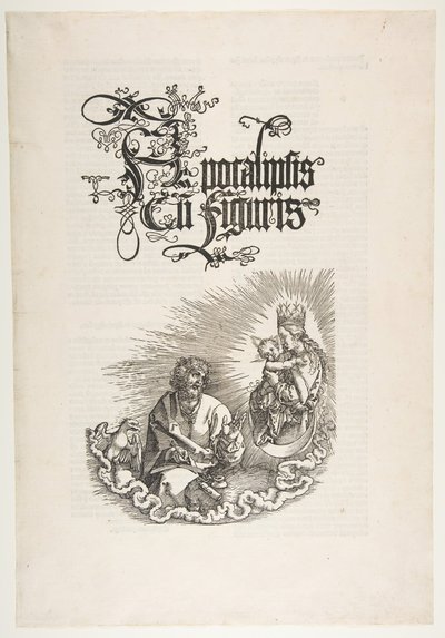 Panna zjevující se svatému Janovi, z Apocalypse.n.d. od Albrecht Dürer