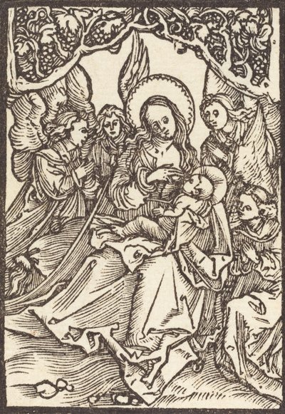 Panna kojící Ježíška se čtyřmi anděly, c. 1500. od Albrecht Dürer