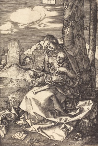 Panna a dítě s hruškou, 1511. od Albrecht Dürer