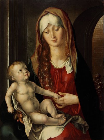 Panna a dítě Madonna del Patrocinio, 1495. od Albrecht Dürer