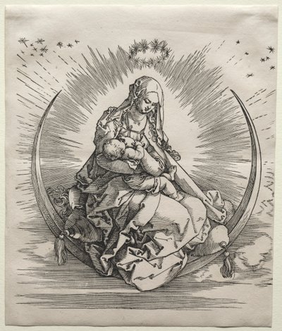 Panna na půlměsíci, c. 1510-1511. od Albrecht Dürer