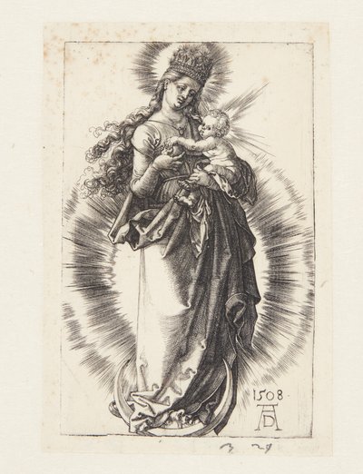 Panna na půlměsíci s korunou hvězd od Albrecht Dürer