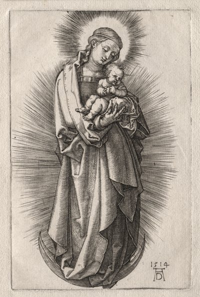 Panna s čelenkou do vlasů na půlměsíci od Albrecht Dürer