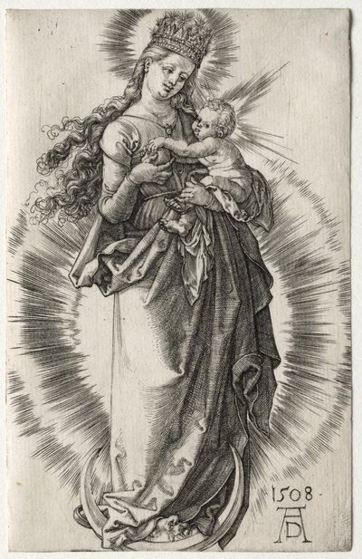 Panna s hvězdnou korunou, 1508. od Albrecht Dürer