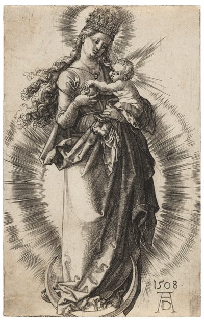 Panna s hvězdnou korunou od Albrecht Dürer