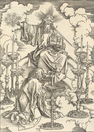 Vize sedmi svícnů, 1498. od Albrecht Dürer