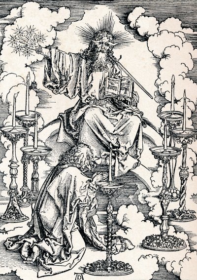 The Vision of the Seven Candlesticks, 1498 1906. od Albrecht Dürer