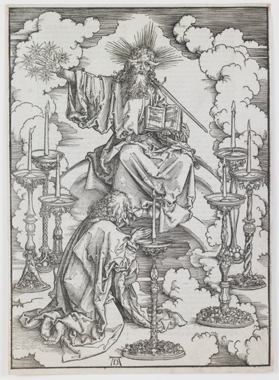 The Vision of the Seven Candlesticks, ze série „The Apocalypse“ od Albrecht Dürer