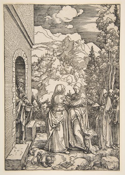 Navštívení ze života Panny Marie, 1503-4. od Albrecht Dürer