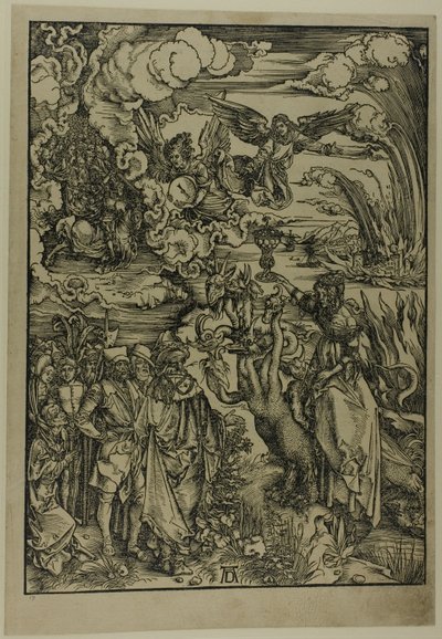 Děvka z Babylonu, z Apokalypsy od Albrecht Dürer