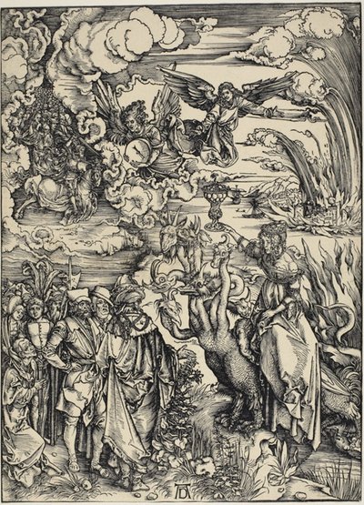 Děvka z Babylonu, z Apokalypsy od Albrecht Dürer
