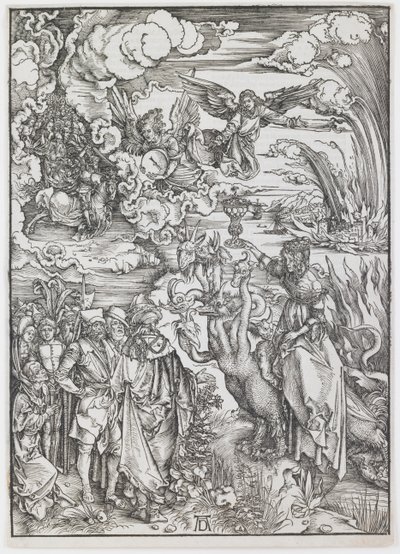 Babylonská děvka ze série „Apokalypsa“ od Albrecht Dürer