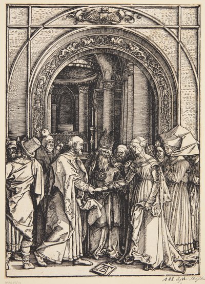 Zasnoubení Panny od Albrecht Dürer