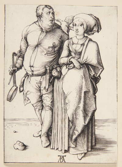 Kuchař a jeho žena od Albrecht Dürer