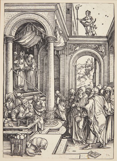 Představení Panny Marie v chrámu od Albrecht Dürer