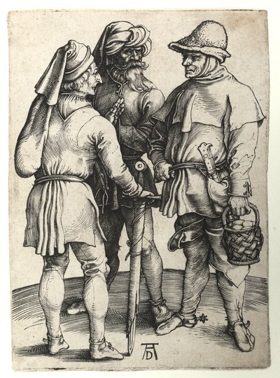 Tři vesničané v rozhovoru, kolem roku 1497 od Albrecht Dürer