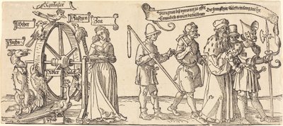Čas a liška točí kolo štěstí s lidmi všech úrovní doprava od Albrecht Dürer