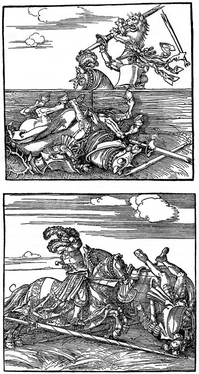 Turnajové scény, 1515-1516, 1936 od Albrecht Dürer