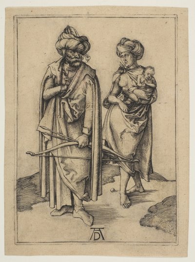 Turecká rodina, ca. 1496. od Albrecht Dürer