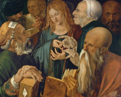 Dvanáctiletý Ježíš mezi učenci Zákona od Albrecht Dürer