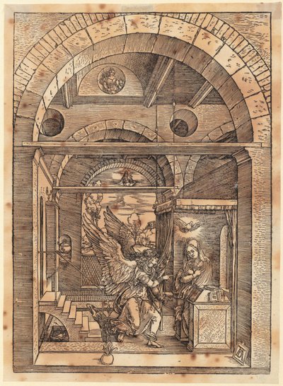 Zásnuby Panny Marie, list 7 ze série „Život Panny Marie“ od Albrecht Dürer