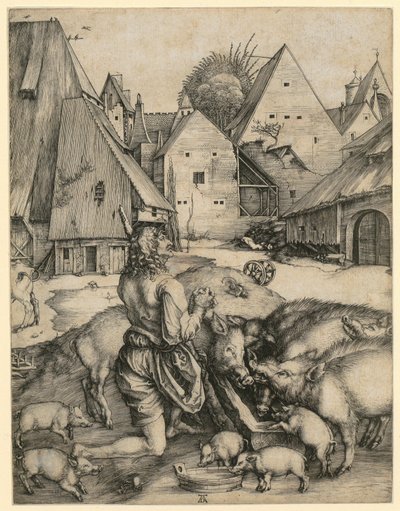 Marnotratný syn od Albrecht Dürer
