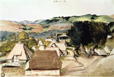 Pohled na Kalchreuth, poblíž Norimberku, 1511 (wc na papíře) od Albrecht Dürer