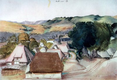Pohled na Kachreuth, poblíž Norimberku, 1511, 1936 od Albrecht Dürer