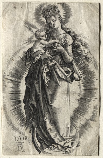 Panna na půlměsíci s hvězdnatou korunou od Albrecht Dürer