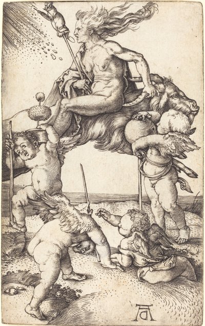 Čarodějnice na koze od Albrecht Dürer