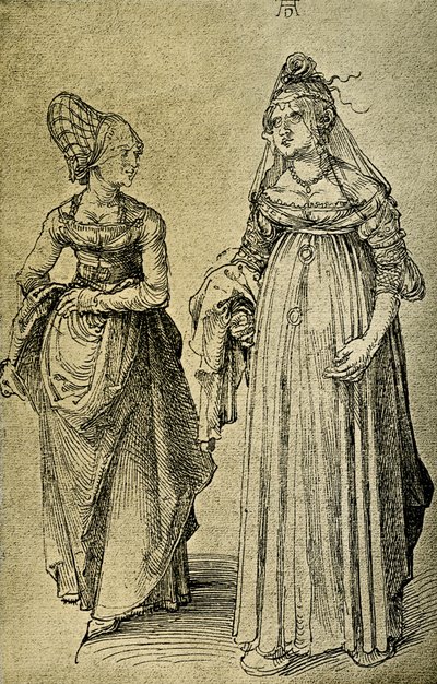 Žena z Norimberku a Benátska od Albrecht Dürer