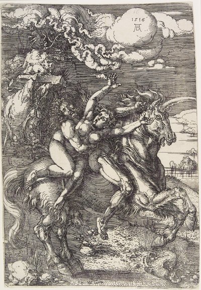 Únos na jednorožce od Albrecht Dürer