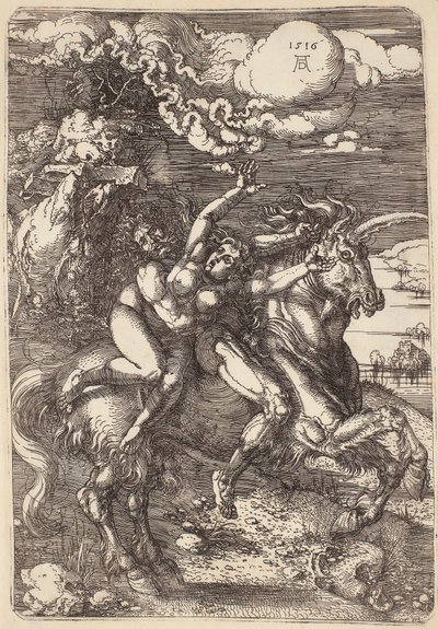 Únos na jednorožce od Albrecht Dürer