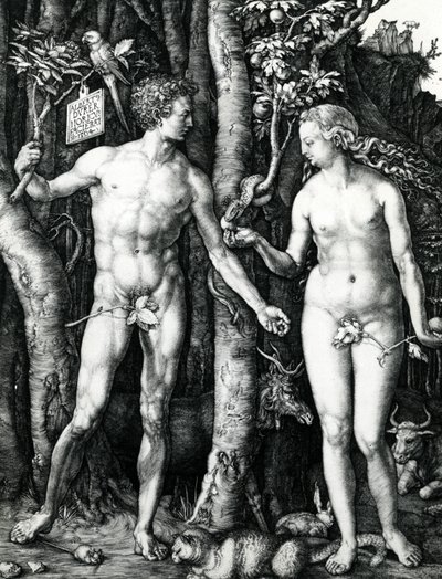 Adam a Eva od Albrecht Dürer