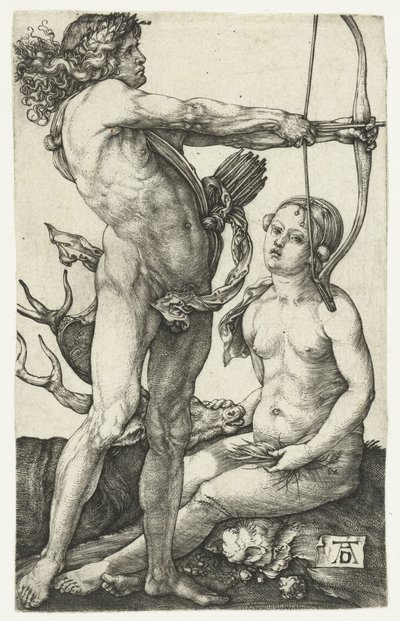 Apollo a Diana od Albrecht Dürer or Duerer