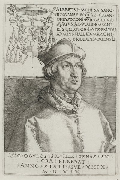 Kardinál Albrecht Braniborský od Albrecht Dürer